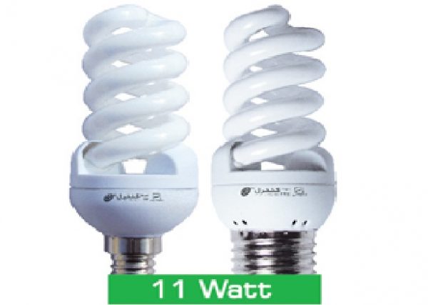 لامپ کم مصرف 11 وات(آفتابی-مهتابی)